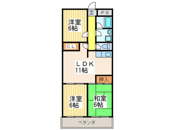 グランメゾンＡ棟の物件間取画像